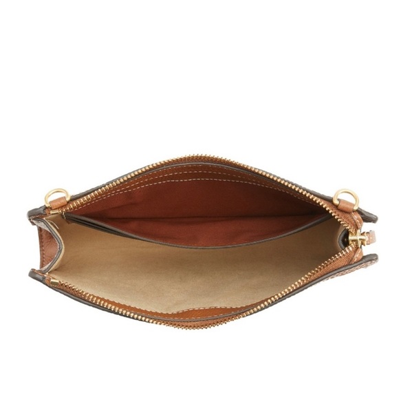 NEW! NIB! Tory Burch Carson Striped Crossbody Bag- Natural/icicle Carson - Picture 2 of 7